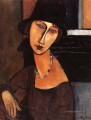 jeanne hebuterne avec chapeau et collier 1917 Amedeo Modigliani